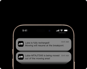 Mammotion LUBA 2 AWD app notification feature