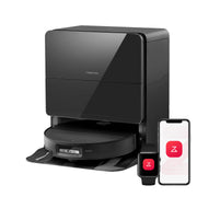 Roborock Saros 10 black variant with RockDock Ultra