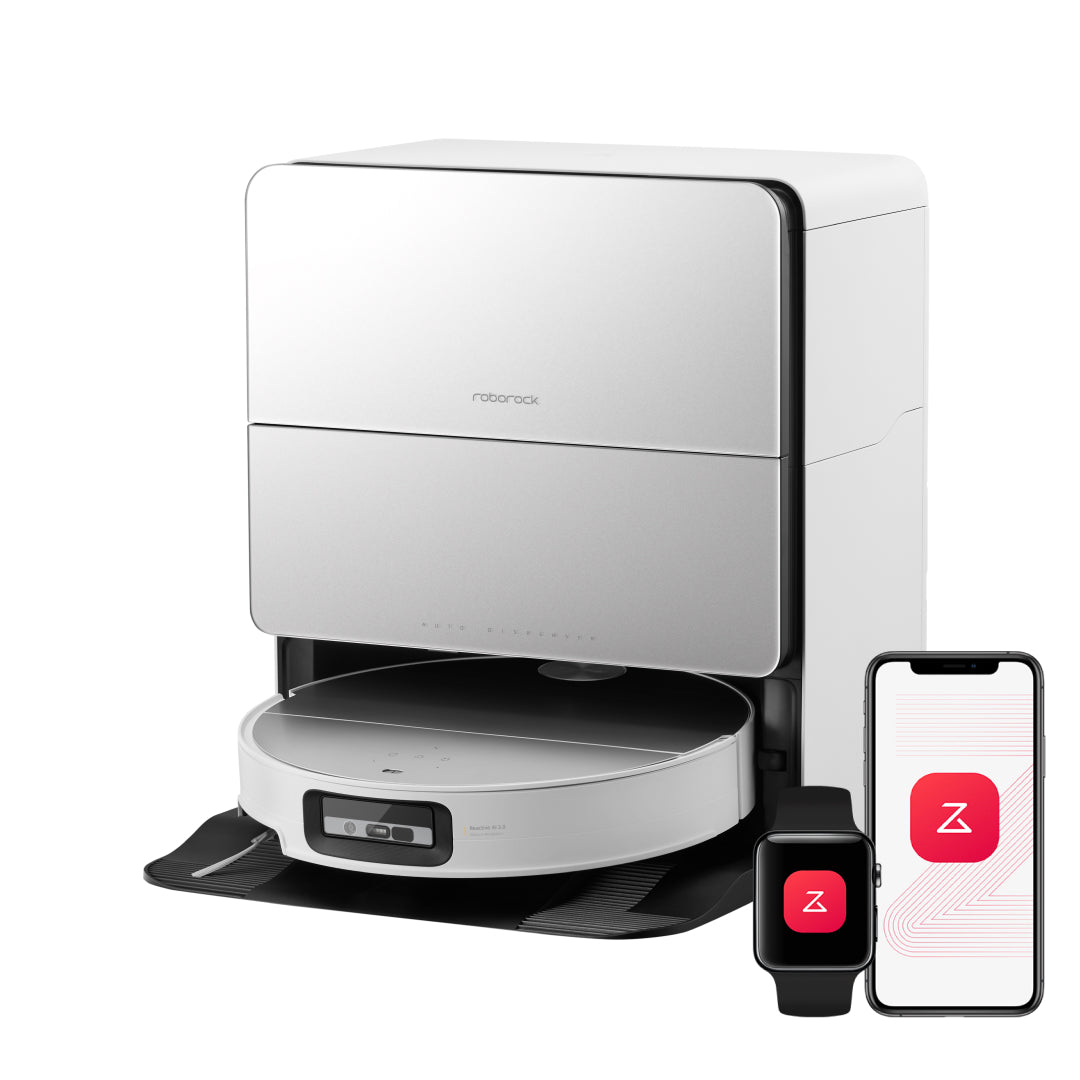 Roborock Saros 10 robot vacuum with RockDock Ultra