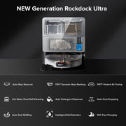 Roborock Saros 10 white cleaning in action